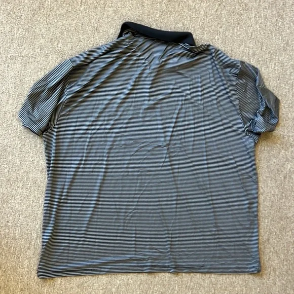 CALLAWAY POLO SHIRT BLACK WHITE STRIPES OPTI DRI SIZE 4X - Picture 3 of 3